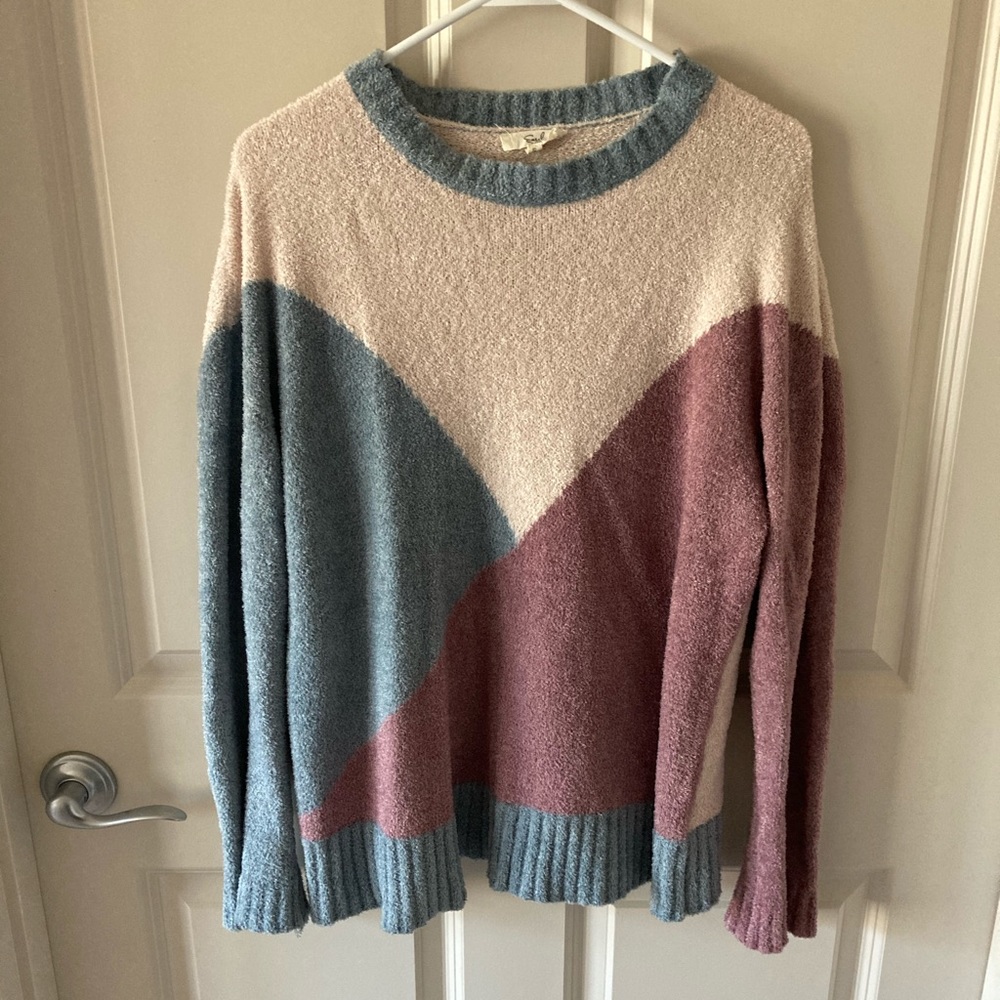 Super Soft Color Block Sweater
